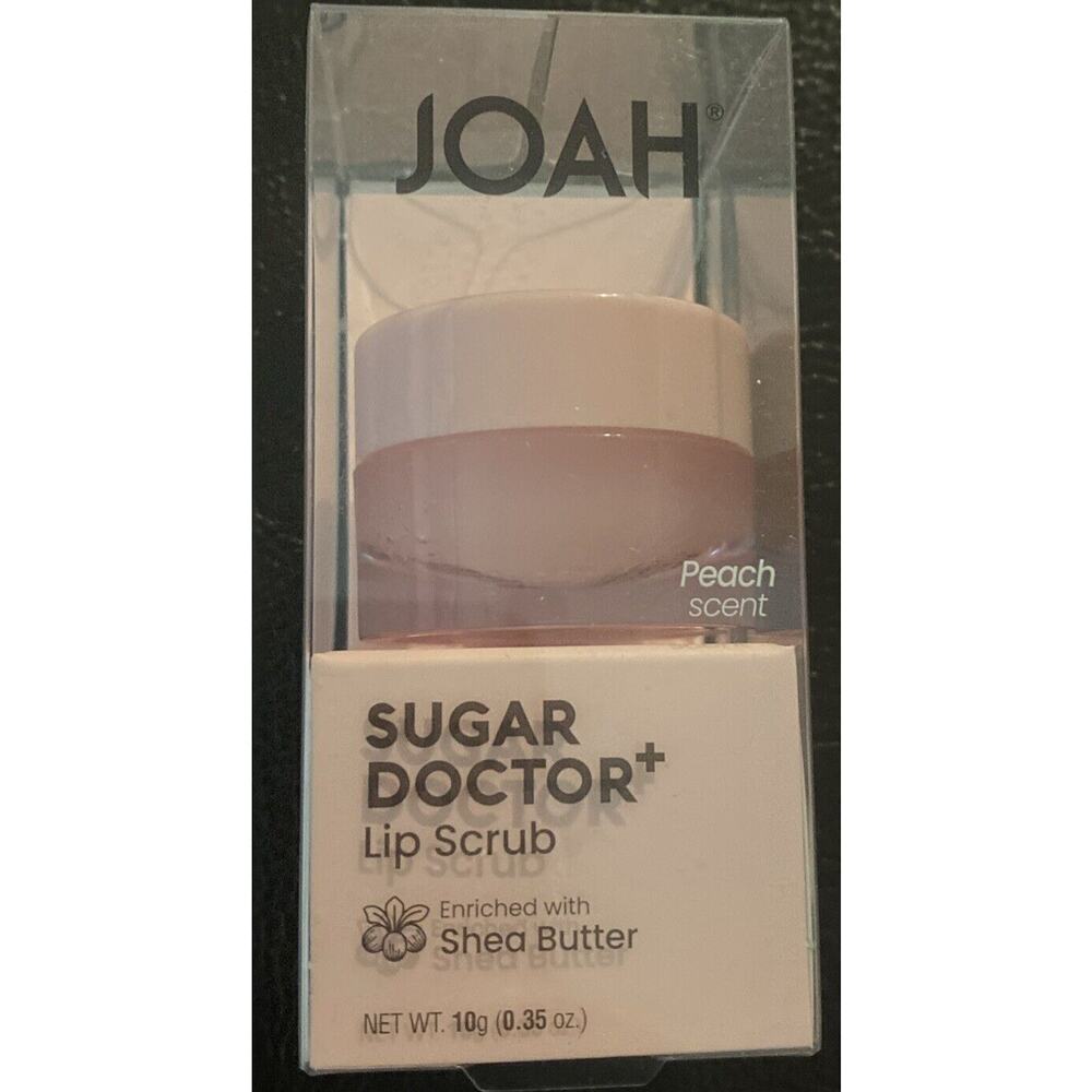 Joah (1) Sugar Doctor lip scrub Enriched with Shea Butter 0.35 oz Peach Scent
